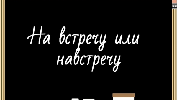 На встречу или навстречу